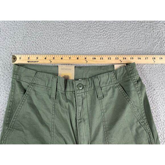 Levi's Pants Womens W29 L27 Green Combat Surplus Straight High-Rise Khaki NWT - Picture 6 of 10